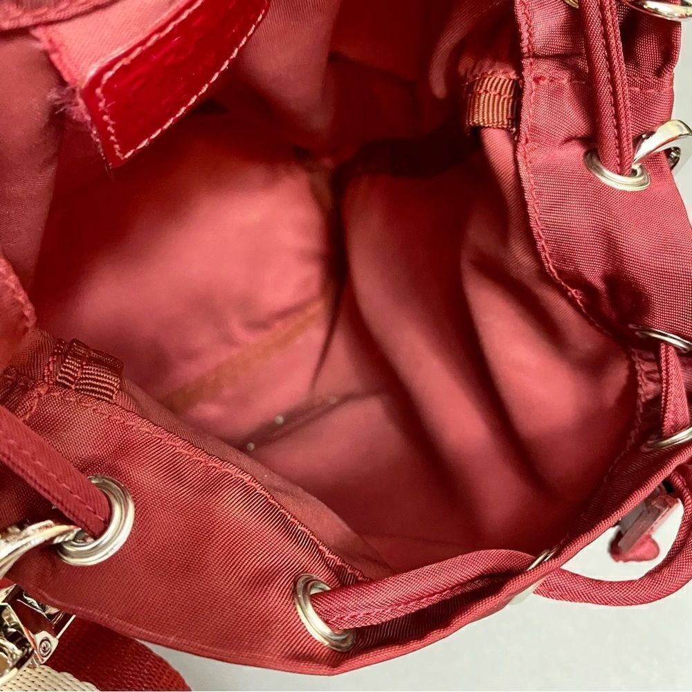 COPY - PRADA Nylon Silvertone Pouch to Shoulder Crossbody Bag 💼 P1 - Picture 15 of 17